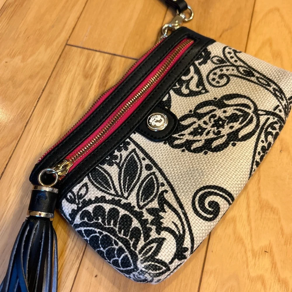 Spartina 449 Tassel Wristlet with Mermaid Logo